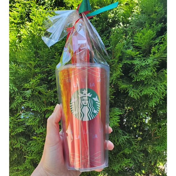 Starbucks Dining New Starbucks Red Grande Holiday Tumbler Gift Set